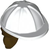 Hair and Helmet, Construction / Hard Hat, Ponytail Dark Brown Print