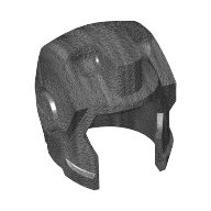 Minifig Helmet Space with Open Face and Top Hinge, Rounded