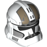 Helmet Clone Trooper Phase 2, Closed Front, Holes for Visor with Dark Tan Markings print