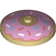 Dish 4 x 4 Inverted with Pink Glazed Donut, Sprinkles print