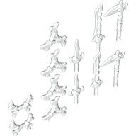 LEGO part Weapon Pack Bone Weapons [Complete]