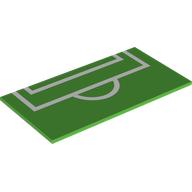 Tile 8 x 16 with Bottom Tubes with Table Soccer Field Goal Area Print