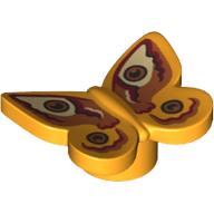 Insect, Butterfly with Tan/Dark Tan/Medium Nougat/Reddish Brown (Peacock Moth) print