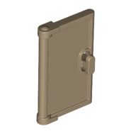 Door for Window Frame 1 x 4 x 3, Semicircular Handle Holes on Back