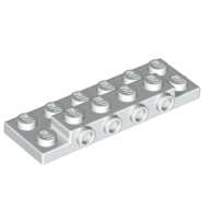 Image of part Plate Special 2 x 6 x 2/3 with 4 Studs on Side, 3 Support Walls on Bottom