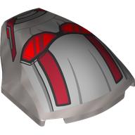 Slope Curved 4 x 5 x 1 2/3 with Helmet, Red Visor, Dark Red Stripes (Ant-Man) print