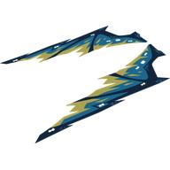 Foil for 71796-1, Dark Blue/Dark Azure/Bright Light Yellow Wings