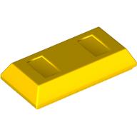 Image of part Tile Special 1 x 2 with Sloped Walls AKA Money / Gold Bar [Ingot]