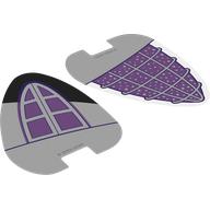 Cat Ears with Medium Lavender Windows print [Complete Sheet]