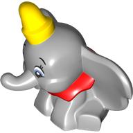 Animal, Elephant with Yellow Hat, Red Scarf print (Dumbo)