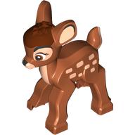 Animal, Deer with White Spots on Sides, Chest, Reddish Brown Spots on Head print (Bambi)