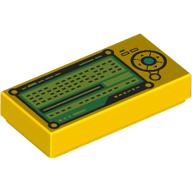 Tile 1 x 2 with Control Panel, Buttons, Green Screen print