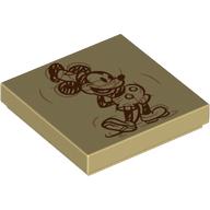 Image of part Tile 2 x 2 with Classic Mickey Mouse Sketch print