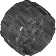 Wheel Hard Plastic, Treaded with 7 Pin Holes, Inner Ring (37mm D. x 22mm)