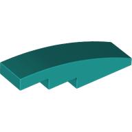 Slope Curved 4 x 1 No Studs [Stud Holder with Symmetric Ridges]