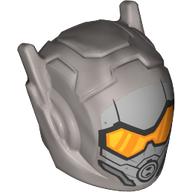 Image of part Helmet with Antennae and Headphones and Trans-Orange Visor (The Wasp)