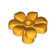 Image of part Plant, Flower, Minifig Accessory with 7 Thick Petals and Pin, Center Ring