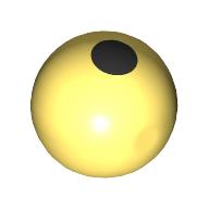Technic Ball Joint with Black Dot (Circle) print