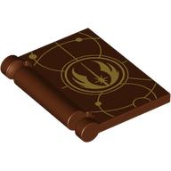 Book Cover with Gold Jedi Crest print