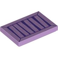 Tile 2 x 3 with Dark Purple Wooden Crate / Shutter print
