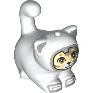 Animal, Cat, Chubby with Space Suit, Dark Tan/Bright Light Yellow Face print