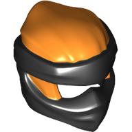 Image of part Wrap with Short Back Knot Smooth, Black Mask pattern