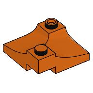 Brick Curved, Internal Double, 3 x 3 with 1/3 Inverted Cutout, Corner