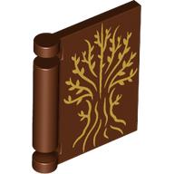 Book Cover with Gold Tree print