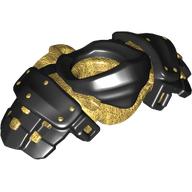 Image of part Minifig Neckwear Armour Ninja with Pearl Gold Katana Holder pattern