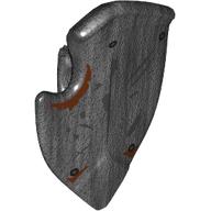 Image of part Minifig Shield Broad with Cutout Corner with Rust, Scratches print