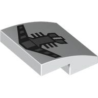 Image of part Slope Curved 2 x 2 x 2/3 with Dark Bluish Grey Clone Trooper Mask print