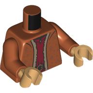 Torso, Jacket, Dark Tan Fur, Dark Red Shirt, Belt print, Dark Orange Arms, Warm Tan Hands