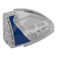 Technic Panel Round Corner 5 x 3 x 2 Left with Blue/Dark Bluish Grey Headlight print