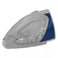 Technic Panel Round Corner 5 x 3 x 2 Right with Blue/Dark Bluish Grey Headlight print