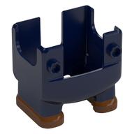 Nintendo Figure, Legs and Overalls with Two Front Studs and Reddish Brown Feet, with Internal Prongs for Luigi Suit Dark Blue