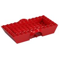 Vehicle Base 6 x 12 x 2 1/2 with Mudguards, 2 Wheel Pins and 4 x 10 Centre Recess, Same Color Wheel Holders