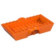 Vehicle Base 6 x 12 x 2 1/2 with Mudguards, 2 Wheel Pins and 4 x 10 Centre Recess, Same Color Wheel Holders