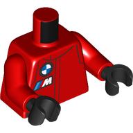 Image of part Torso, Racing Suit, BMW Logo, 'M' print, Red Arms, Black Hands