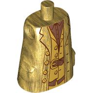 Torso Large, Long Coat with Molded Pockets, Copper Shirt and Belt Print (Hagrid)