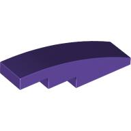 Slope Curved 4 x 1 No Studs [Stud Holder with Symmetric Ridges]