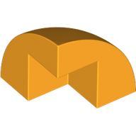 Brick Round Corner, Curved 2 x 2 x 1 2/3 Quarter Dome with 1 Cutout