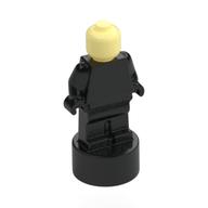 Minifig Trophy Statuette with Bright Light Yellow Head pattern