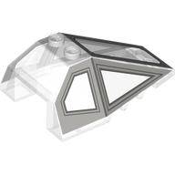 Windscreen 4 x 6 x 2 with Light Bluish Grey X-Wing Cockpit print