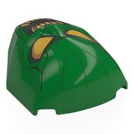 Large Figure Face 4 x 5 x 1 2/3 with Green Goblin Face Print Green