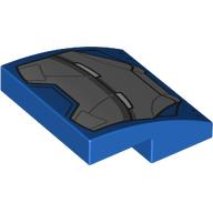 Slope Curved 2 x 2 x 2/3 with Iron Patriot Mask print