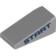 Slope 18° 2 x 1 x 2/3 with Dark Blue 'START' print