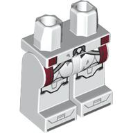 Hips and White Legs with Nova Corps Clone Commander Armor, Dark Red Markings print