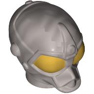 Minifig Head Special, Protocol Droid with Gold Eyes print