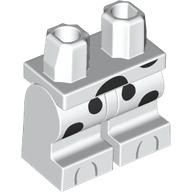 Hips and White Medium Legs with Black Dalmatian Spots, Light Bluish Grey Claws print