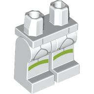 Hips and White Legs with Light Bluish Grey Lines, Lime Knees print